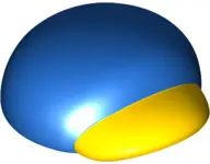 Blue Large Figure Headgear, Super Mario Cap with Molded Yellow Bill Pattern (Penguin Mario)
