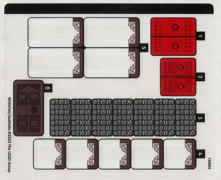 Sticker Sheet for Set 40599 - (10105743/6465484)