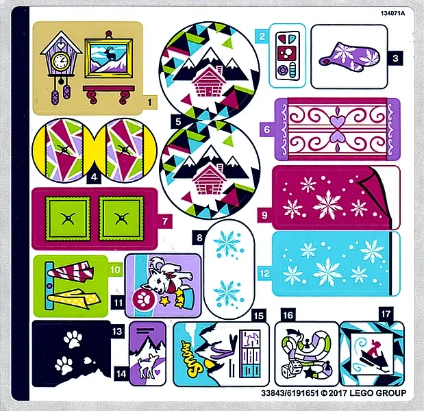 Sticker Sheet for Set 41323 - (33843/6191651)