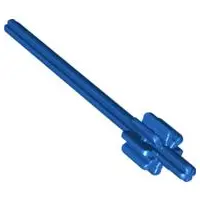 Blue Duplo Technic Axle 8L with Paddle Wheel Gear