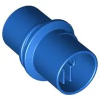 Blue Duplo Technic Tube with Worm Gear