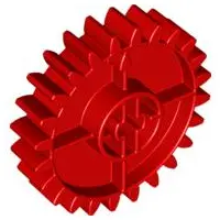 Red Duplo Technic Gear 4 x 4