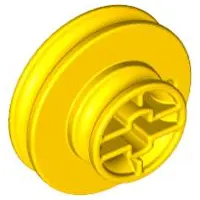 Yellow Duplo Technic Wedge Belt Pulley
