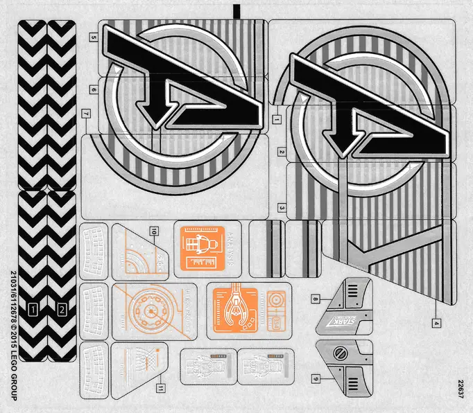 Sticker Sheet for Set 76038 - (21031/6112678)