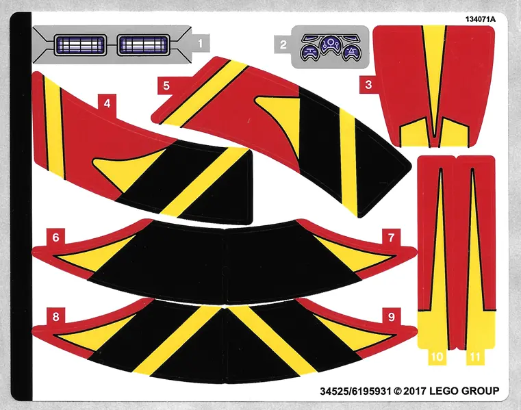 Sticker Sheet for Set 76084 - (34525/6195931)