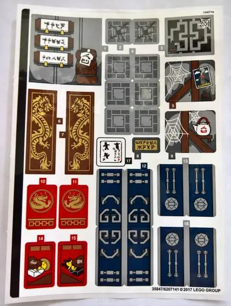 Sticker Sheet for Set 70617 - (35847/6207141)