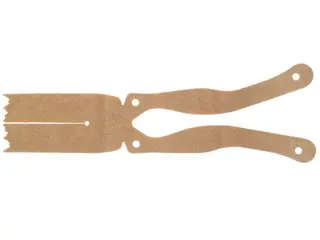 Dark Tan Cloth Cape with 4 Holes, Slit and Two Long Panels, Large Buildable Figures