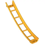 Bright Light Orange Train, Track Roller Coaster Ramp Large Lower Part, 6 Bricks Elevation