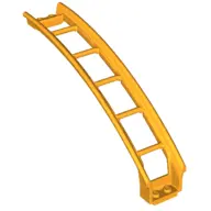 Bright Light Orange Train, Track Roller Coaster Ramp Large Upper Part, 6 Bricks Elevation