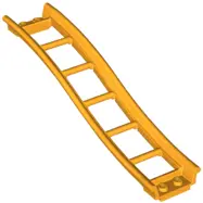 Bright Light Orange Train, Track Roller Coaster Ramp Small, 3 Bricks Elevation