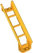 Bright Light Orange Train, Track Roller Coaster Ramp Steep, 6 Bricks Elevation