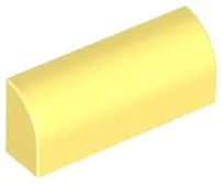 Bright Light Yellow Slope, Curved 1 x 4 x 1 1/3