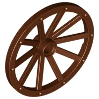 Reddish Brown Wheel Wagon 43mm