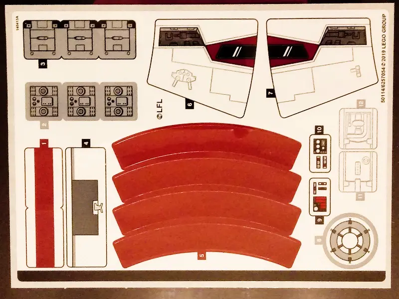 Sticker Sheet for Set 75244 - (50114/6257054)