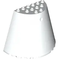 White Cone Half 10 x 5 x 6