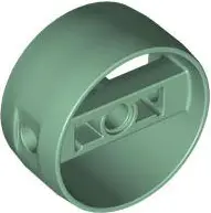 Sand Green Cylinder 4 x 4 x 1 2/3 with Pin Holes and Center Bar