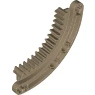 Dark Tan Technic, Gear Rack 6 x 6 Curved