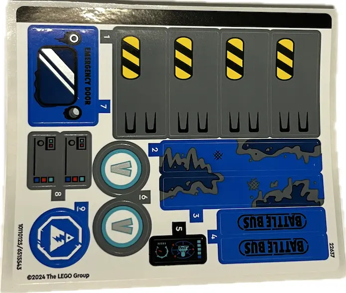 Sticker Sheet for Set 77073 - (10110125/6515543)