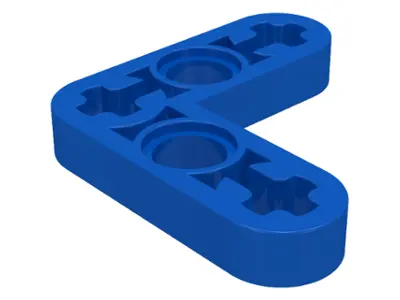 Blue Technic, Liftarm, Modified Bent Thin L-Shape 3 x 3
