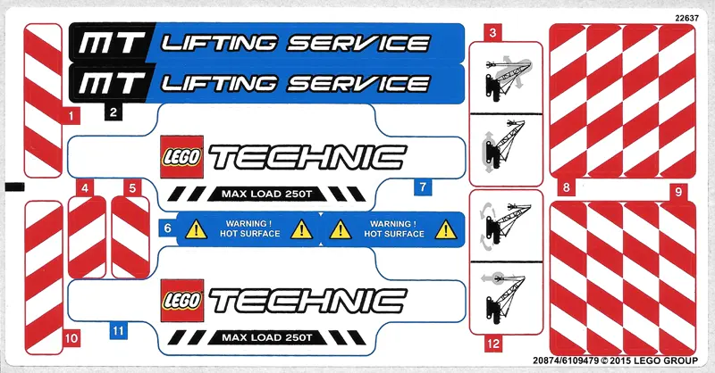 Sticker Sheet for Set 42042 - (20874/6109479)