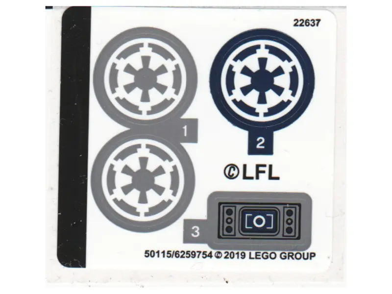 Sticker Sheet for Set 75262 - (50115/6259754)