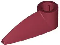 Dark Red Bionicle 1 x 3 Tooth with Axle Hole (Bohrok Eye)