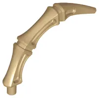 Dark Tan Appendage Bony Small with Bar End (Leg / Rib / Tail)