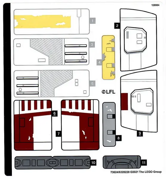 Sticker Sheet for Set 75301 - (73624/6328228)