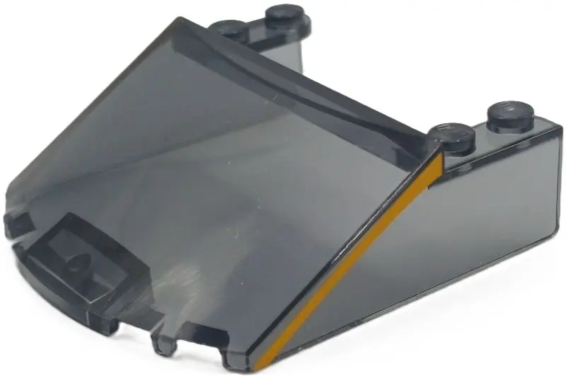 Windscreen 6 x 6 x 1 2/3 with Bright Light Orange Stripes Pattern on Both Sides