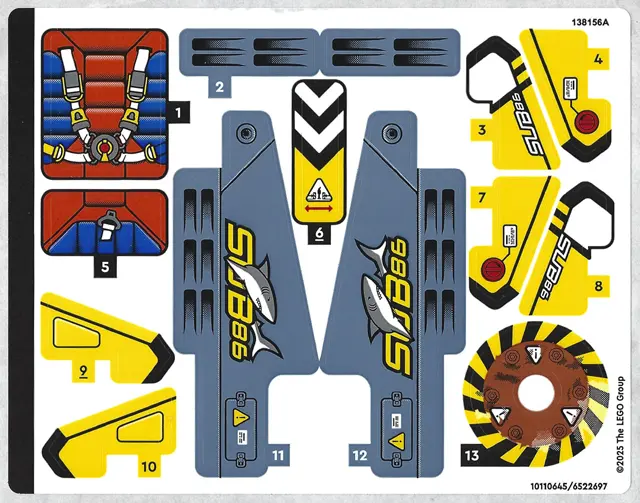 Sticker Sheet for Set 42201 - (10110645/6522697)