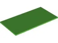 Bright Green Tile 8 x 16 with Bottom Tubes, Textured Surface