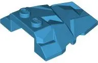 Dark Azure Wedge 4 x 4 Fractured Polygon Top