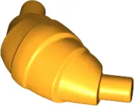 Bright Light Orange Croissant with Flat Ends