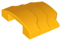 Bright Light Orange Wedge 4 x 3 Stepped No Studs