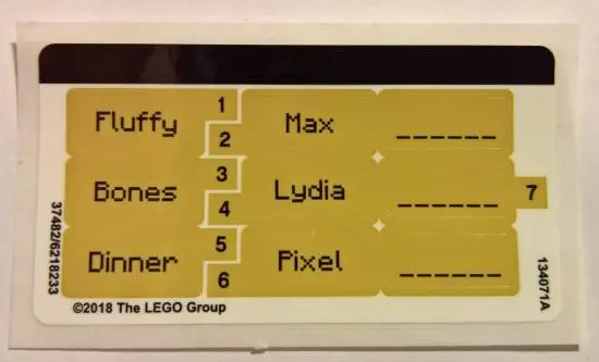 Sticker Sheet for Set 21144 - (37482/6218233)