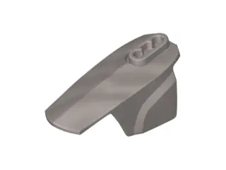 Flat Silver Hero Factory Armor with Ball Joint Socket - Size 6