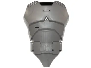 Flat Silver Large Figure Torso with SW Gray Armor Pattern (Captain Phasma)