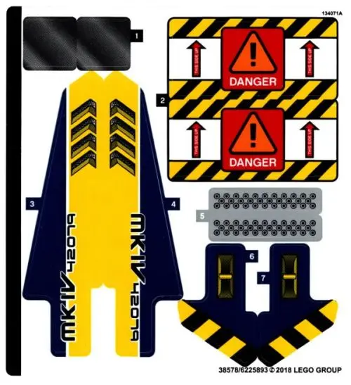 Sticker Sheet for Set 42079 - (38578/6225893)