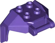 Dark Purple Large Figure Armor, Chest with 4 Studs and Bar Handle