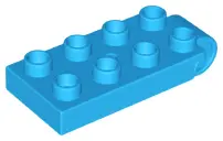 Dark Azure Duplo, Plate 2 x 4 with Hinge