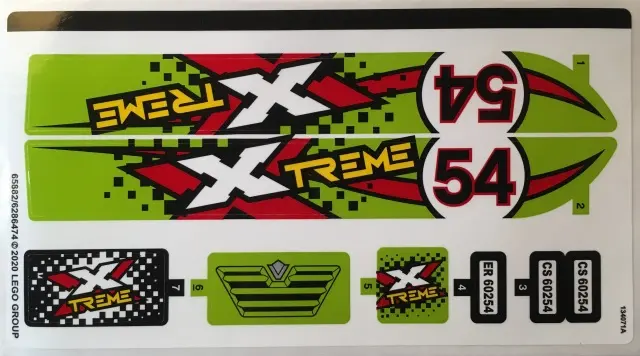 Sticker Sheet for Set 60254 - (65882/6286474)