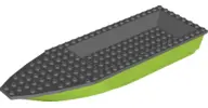 Lime Boat, Hull Unitary 28 x 8 with Dark Bluish Gray Top (92710 / 92711)
