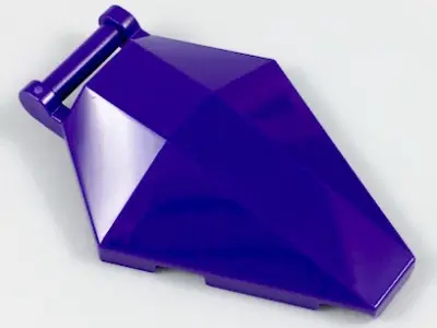 Dark Purple Windscreen 6 x 4 x 1 Hexagonal with Bar Handle