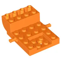 Orange Vehicle, Base 4 x 6 x 1 2/3 Curved
