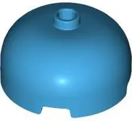 Azure Brick, Round 3 x 3 x 1 1/3 Dome Top - Open Stud
