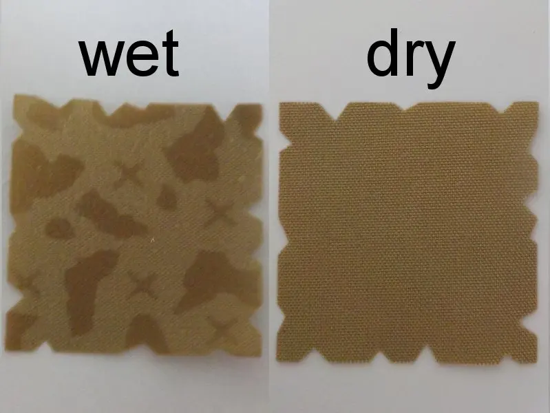 Dark Tan Cloth Treasure Map 3.5 x 3.5 (map becomes visible when wet)
