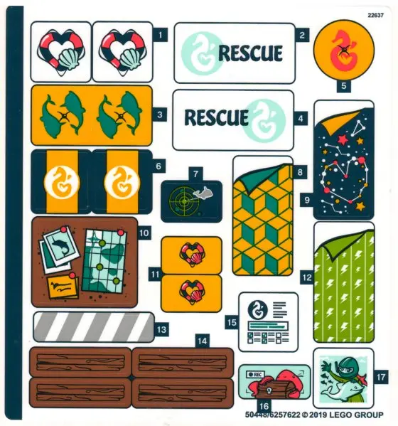 Sticker Sheet for Set 41381 - (50448/6257622)