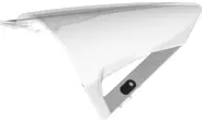 Trans-Clear Windscreen 11 x 11 Curved Motorcycle with Pin Holes with White Stripes Pattern