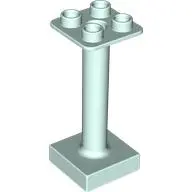 Light Aqua Duplo Support Column 2 x 2 x 4 Round