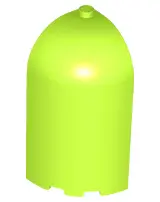 Lime Panel 3 x 3 x 6 Corner Convex with Curved Top